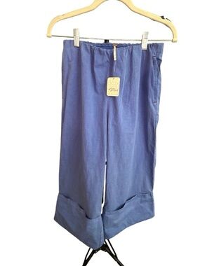 Free People Amparo Blue Wide-Leg Pants